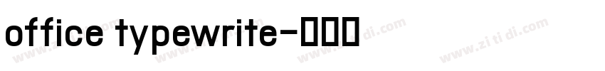 office typewrite字体转换